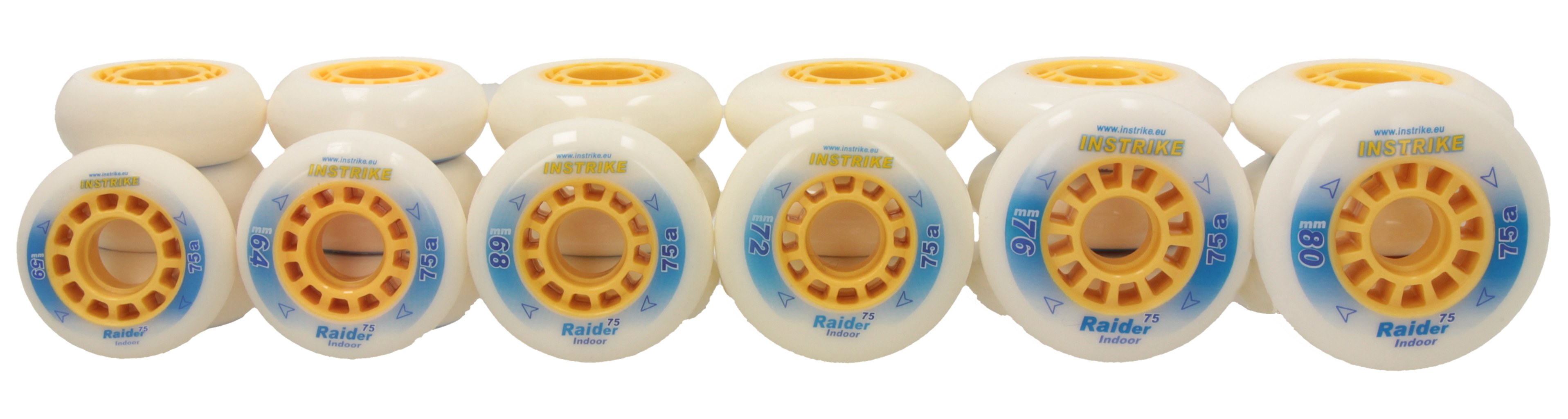 INSTRIKE Raider 75A Rolle 4er Set Indoor Profi Wheel